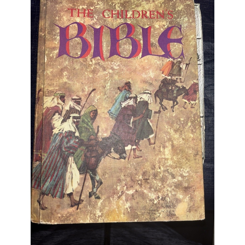 Vintage The Children's Bible golden‎ Press Brown HC Illustrated 1965 USA Kids